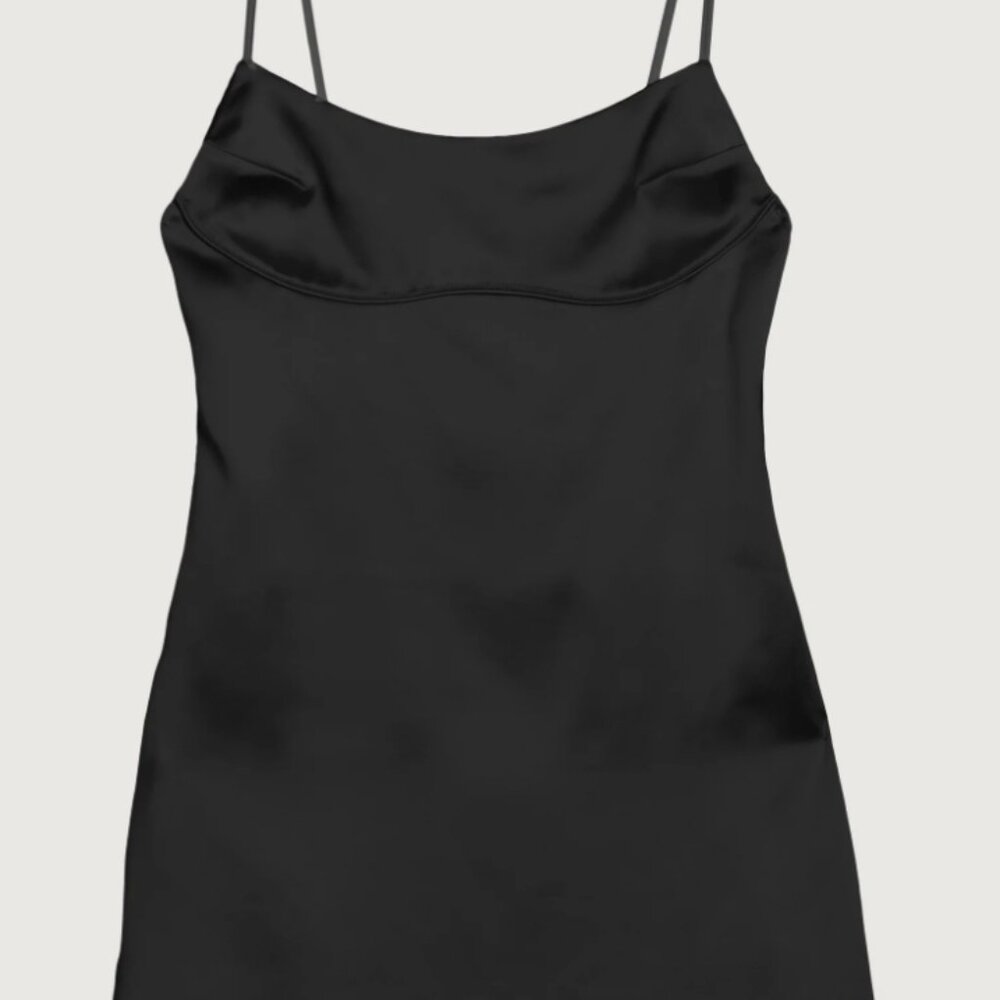 SATIN MINI SLIP DRESS